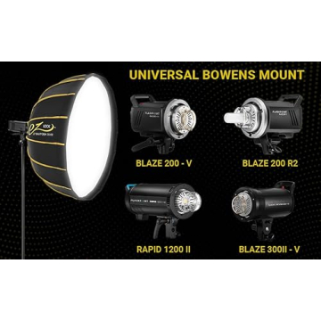 Glow 25" Collapsible Silver Beauty Dish Softbox