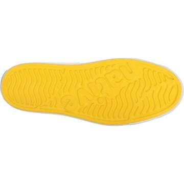 Native Shoes, Jefferson Child, Kids Lightweight Sneaker, Crayon Yellow/Shell White, 3 M US Little Kid