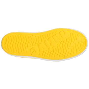 Native Shoes, Jefferson Child, Kids Lightweight Sneaker, Crayon Yellow/Shell White, 3 M US Little Kid