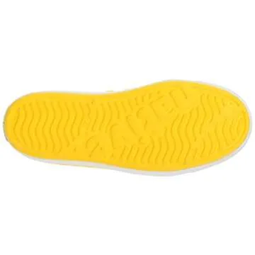Native Shoes, Jefferson Child, Kids Lightweight Sneaker, Crayon Yellow/Shell White, 3 M US Little Kid