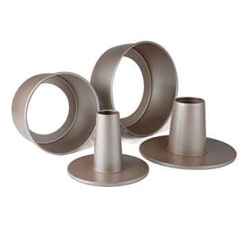 SAVORLIVING Angel Food Cake Pan Non-Stick Fluted Tube Pan with Removable Bottom Carbon Steel Bundt Pan Round Hollow Chiffon Cake Mold Baking Tool (8inch)