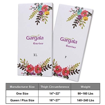 GARGALA Plus Size Leather Thigh Garter Belt for Women