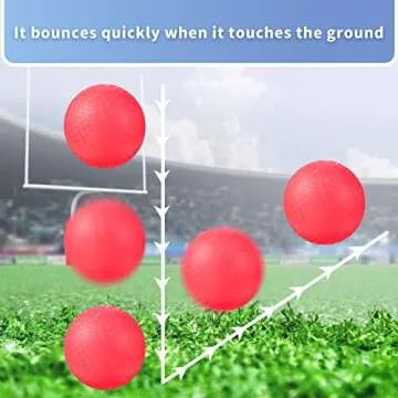 Civaner 2 Pack of 5 Inch PVC Made Dodgeball Balls, Red Blue, Suitable for Kids Outdoor Play, Exercise, Yoga