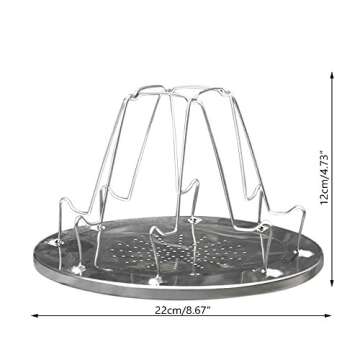 EZYoutdoor Camping Toaster for Gas Stove – 4-Slice Stainless Steel Stovetop Bread Toast Rack for Outdoor Cooking, Hiking, BBQ, and Picnics – Compact and Portable Camp Stove Toaster