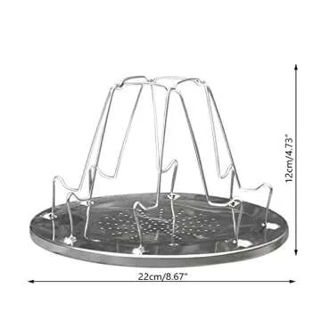 EZYoutdoor Camping Toaster for Gas Stove – 4-Slice Stainless Steel Stovetop Bread Toast Rack for Outdoor Cooking, Hiking, BBQ, and Picnics – Compact and Portable Camp Stove Toaster