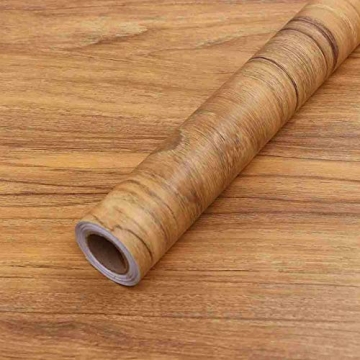 COSNIGHT Wood Grain Contact Paper Peel and Stick Wallpaper Self Adhesive Wall Paper for Countertop D...
