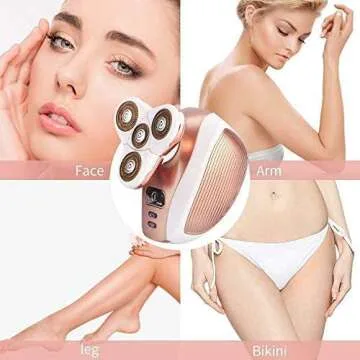 Painless Hair Removal for Women - Waterproof Trimmer