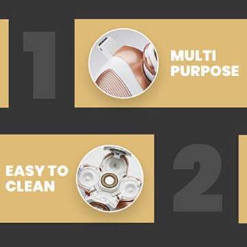 Painless Hair Removal for Women - Waterproof Trimmer