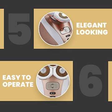 Painless Hair Removal for Women - Waterproof Trimmer