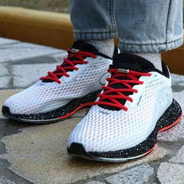 Elastic Shoe Laces for Kids and Adults Sneakers,Elastic No Tie Shoelaces White