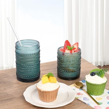 ZMOWIPDL Vintage Glassware Set of 12 Elegant Drinkware