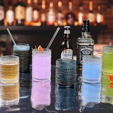 ZMOWIPDL Vintage Glassware Set of 12 Elegant Drinkware