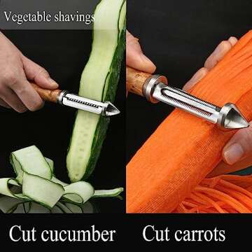 CMMKCNNK 2 In 1 I-Shaped Stainless Steel Peeler