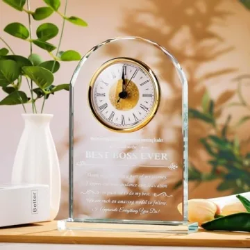 Office Desk Clock - Best Boss Ever Gift