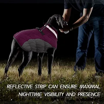 FUAMEY Dog Coat Medium Pink Faux Fur Waterproof Windproof