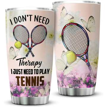 ZOXIX Tennis Player 20oz Insulated Tumbler Cup