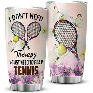 ZOXIX Tennis Player 20oz Insulated Tumbler Cup