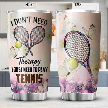 ZOXIX Tennis Player 20oz Insulated Tumbler Cup