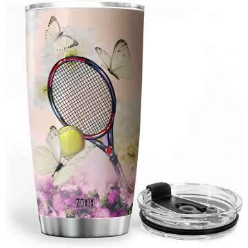 ZOXIX Tennis Player 20oz Insulated Tumbler Cup