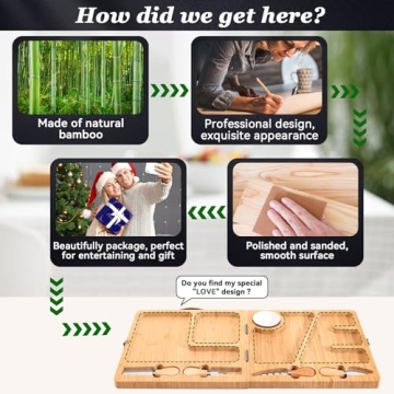 Bamboo Charcuterie Board Set - Unique Gift for Entertaining