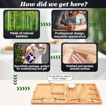 Bamboo Charcuterie Board Set - Unique Gift for Entertaining