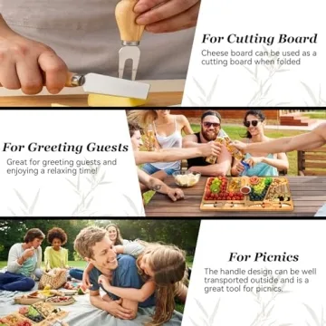 Bamboo Charcuterie Board Set - Unique Gift for Entertaining