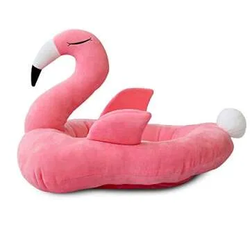 WarmShe Pet Cat Bed House Cute Banana, Warm Soft Punny Dogs Sofa Sleeping Playing Resting Bed, Lovely Pet Supplies for Cats Kittens (Large, Pink)