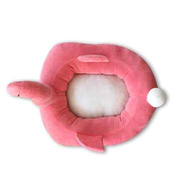 WarmShe Pet Cat Bed House Cute Banana, Warm Soft Punny Dogs Sofa Sleeping Playing Resting Bed, Lovely Pet Supplies for Cats Kittens (Large, Pink)