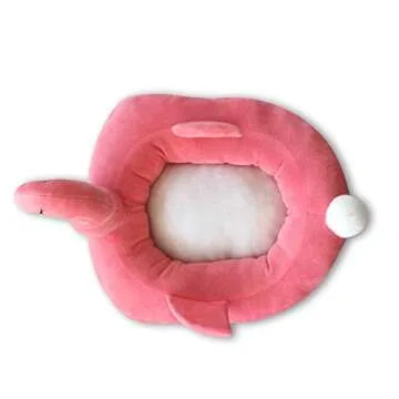 WarmShe Pet Cat Bed House Cute Banana, Warm Soft Punny Dogs Sofa Sleeping Playing Resting Bed, Lovely Pet Supplies for Cats Kittens (Large, Pink)