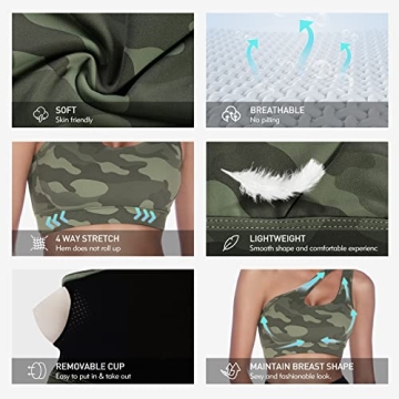 Sykooria Women's Stylish One Shoulder Sports Bra for Comfort