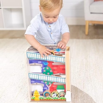 Melissa & Doug GO Tots Wooden Tower Play Set for Toddlers