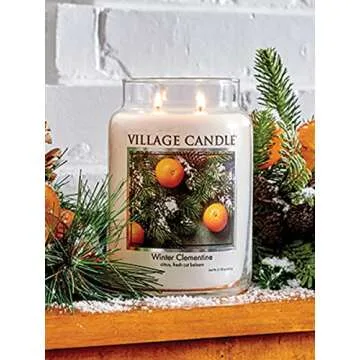 Village Candle Winter Clementine Large Scented Candle