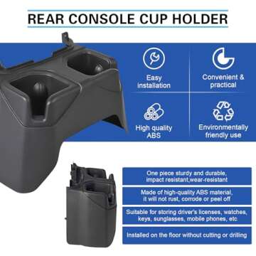 Best KMFCDAE Cup Holder for Jeep JL JT - Perfect Fit