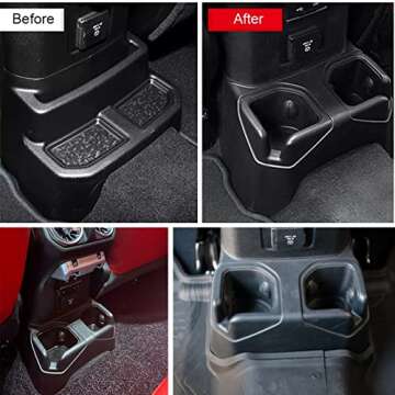 Best KMFCDAE Cup Holder for Jeep JL JT - Perfect Fit