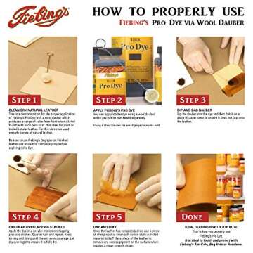 Fiebing's Pro Dye Leather Dye - Alcohol-Based & Permanent