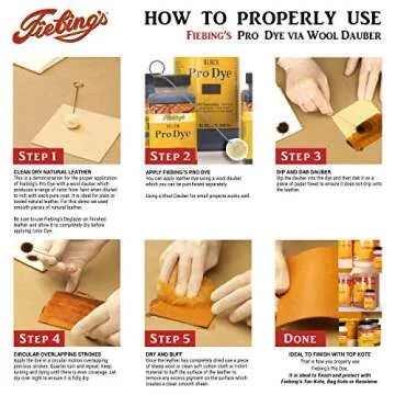 Fiebing's Pro Dye Leather Dye - Alcohol-Based & Permanent