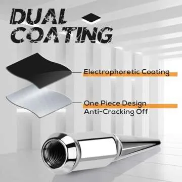 DYNOFIT 14x1.5 Wheel Spike Lug Nuts for Chevy and Ford