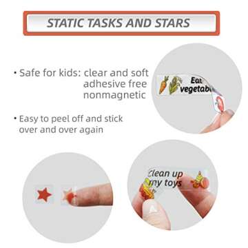 JJPRO Kids Reward Chart - Magnetic, Customizable Fun