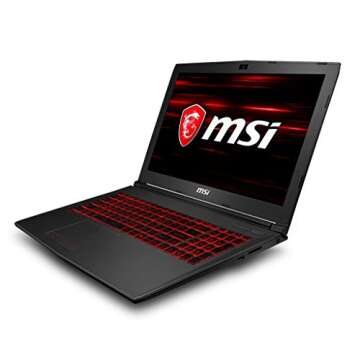 MSI GV62 8RD-034 15.6" Thin and Light Gaming Laptop with GTX 1050Ti, i7 Processor, and Customizable ...