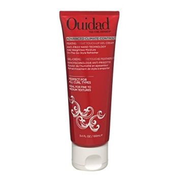 Ouidad Advanced Climate Control Featherlight Touch-Up Curl Gel Cream - 3.4 fl oz, Anti-Frizz Nano Te...
