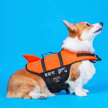 10 Pieces Service Dog Patches Ask to Do Not Pet Patch Vest Removable Tactical Pet in Training Hook and Loop Harness American Flag Patch Set (Delicate Style)