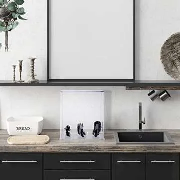 Vesici Plastic Utensil Dispenser Acrylic Utensil Dispenser Silverware Organizer Plastic Utensil Holder Clear Utensil Organizer for Kitchen and Restaurant for Halloween Christmas(3 Compartment,Clear)