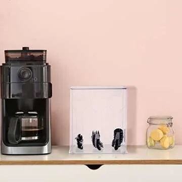 Vesici Plastic Utensil Dispenser Acrylic Utensil Dispenser Silverware Organizer Plastic Utensil Holder Clear Utensil Organizer for Kitchen and Restaurant for Halloween Christmas(3 Compartment,Clear)