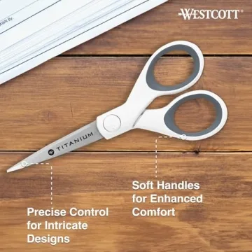 Westcott 5" Micro-Tip Scissors - Ideal for Crafts & Sewing