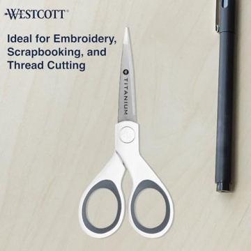 Westcott 5" Micro-Tip Scissors - Ideal for Crafts & Sewing