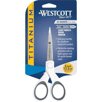 Westcott 5" Micro-Tip Scissors - Ideal for Crafts & Sewing