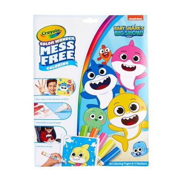 Crayola Baby Shark Mess Free Coloring Set for Toddlers