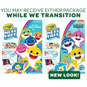 Crayola Baby Shark Mess Free Coloring Set for Toddlers