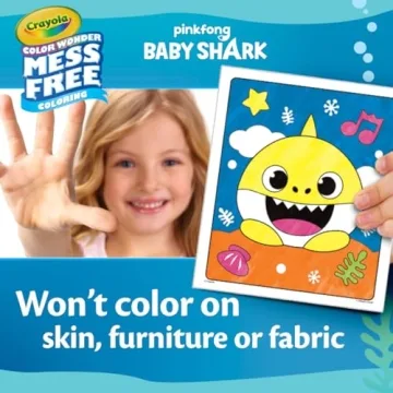 Crayola Baby Shark Mess Free Coloring Set for Toddlers