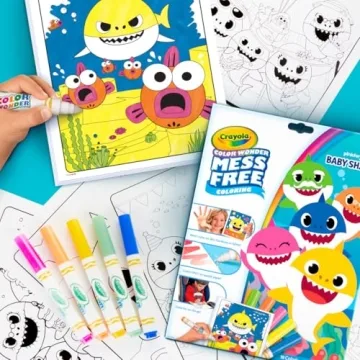 Crayola Baby Shark Mess Free Coloring Set for Toddlers